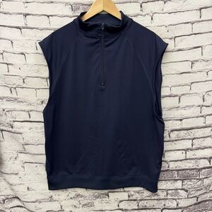 FootJoy Golf Vest  1/4 Zip Nylon Wicking Stretch Logo Pullover SZ L